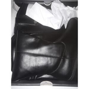 London Fog IRIE Womens Boots Size 8 M BLACK Knee High Riding Zip#175c